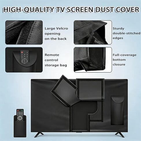 Outdoor TV Cover for Sylvox Deck Series 32" 2019–pr, Custom Fit for Outdoor TVs, Heavy Duty Patio TV Cover Dust Water Resistant for Outside Flat Screen Television in Saudi Arabia