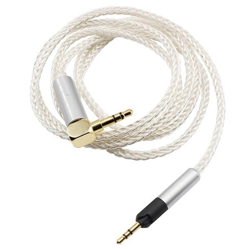 Youkamoo L-Shaped Replacement Audio Upgrade Cable Compatible with Sennheiser HD560s HD599 HD598 HD598SE HD620S HD400PRO HD569 HD579 HD558 HD518 HD505 HD598cs Headphones Right Angle 3.5mm 4ft/1.2m in Kuwait