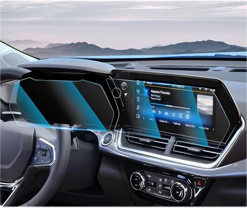 For 2024 2025 2026 Chevrolet Trailblazer Screen Protector - (2PCS) 9H HD Tempered Glass - Chevy Trailblazer (LS, LT, Activ, RS) 11 Inch Touchscreen & 8 Inch Instrument Accessories in Saudi Arabia