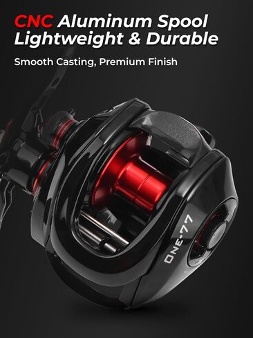 Jenseits Baitcasting Reel, 7.3:1 High Speed, 17.6LB Drag, Left & Right Hand in Kuwait