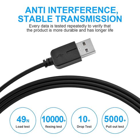 Saipomor PSP Go Charger Cable, 2-in-1 USB Data Sync & Charging Cord for Sony PSP Go, Replacement USB 2.0 Transfer & Power Cable, 3.3FT in Saudi Arabia