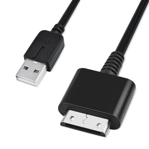 Saipomor PSP Go Charger Cable, 2-in-1 USB Data Sync & Charging Cord for Sony PSP Go, Replacement USB 2.0 Transfer & Power Cable, 3.3FT in Saudi Arabia