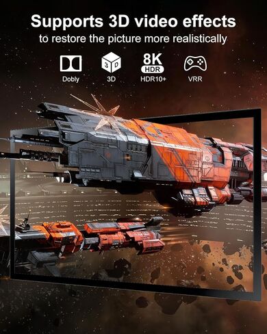 محول HDMI 4k@120 هرتز 8K@60 هرتز - 5 في 1 مخرج HDMI 2.1 محدد موسع منفذ صندوق التبديل مع دعم عن بعد 3D/HDR/HDCP2.3، متوافق مع PS 5/4/3 Xbox DVD Player TV PC HDMI Multiport Switcher in Kuwait
