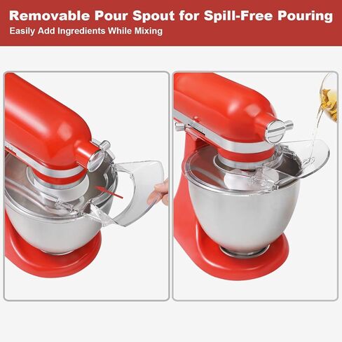 3.5 Qt Pouring Shield for KitchenAid Artisan Mini Tilt-Head Mixer in Kuwait