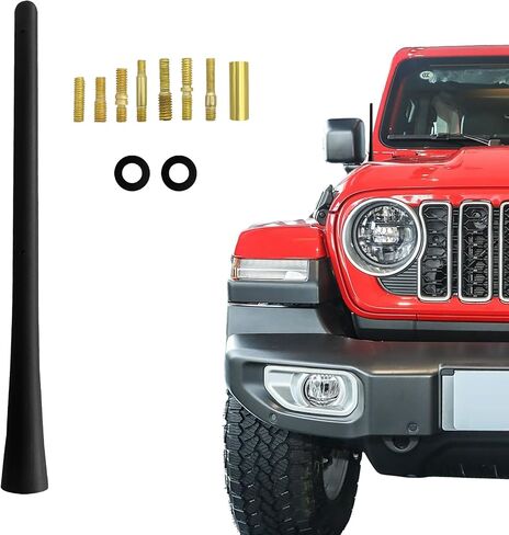 Car Spiral Antenna, Cars Radio Antenna, 7 Inch Rubber Car Antennas Mast Replacement, Universal Exterior Accessories Auto Radio FM AM Antennas Compatible with Truck Car SUV (Regular Style) in Saudi Arabia