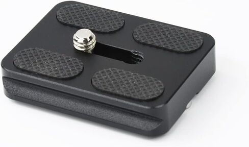 Foto&Tech Metal 50mm PU-50 Quick Shoe Plate, ¼ Screw Camera Tripod Mounting Plate with Anti-Slip Rubber Pad Compatible with Arca-Swiss System Type Ballhead (2 Pieces) in Saudi Arabia