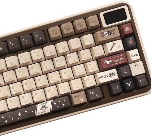 Keycaps for Mechanical Keyboard Wizard Magic Vintage Cherry Profile PBT 120 Keys Dye-Sublimation in Saudi Arabia