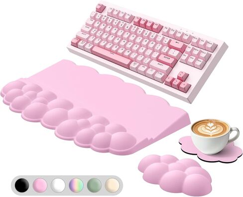 Sushret Cloud Wrist Rest with Keyboard Stand, Keyboard Riser with Wrist Pad in Kuwait