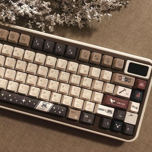Keycaps for Mechanical Keyboard Wizard Magic Vintage Cherry Profile PBT 120 Keys Dye-Sublimation in Saudi Arabia