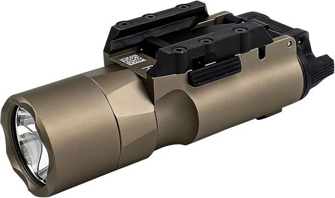 Metal Tactical Flashlight for Picatinny/20mm Universal Rail 500 Lumens Weapon Light LED White Light Constant/Momentary（Black） in Saudi Arabia