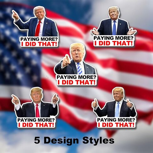 دفع المزيد من ملصقات I did that Trump، 5 أنماط تصميم، ملصقات Meme الفيروسية المضادة لترامب والكسوف، ملصق سعر الغاز (2 بوصة، 100 قطعة) in Kuwait