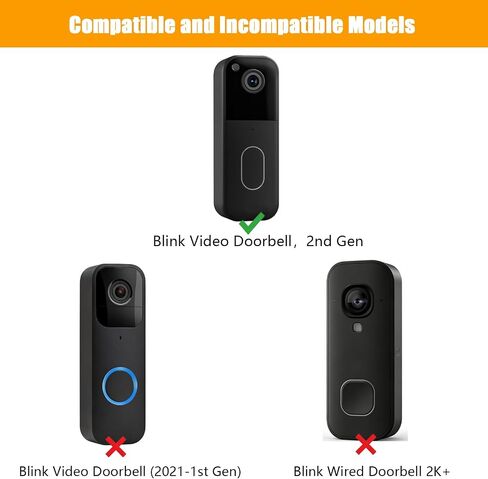 Video Doorbell Backplate Adhesive Compatible with Blink Video Doorbell,2nd in Saudi Arabia