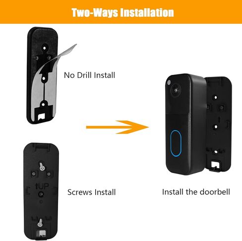 Video Doorbell Backplate Adhesive Compatible with Blink Video Doorbell,2nd in Saudi Arabia