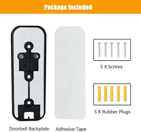 Video Doorbell Backplate Adhesive Compatible with Blink Video Doorbell,2nd in Saudi Arabia
