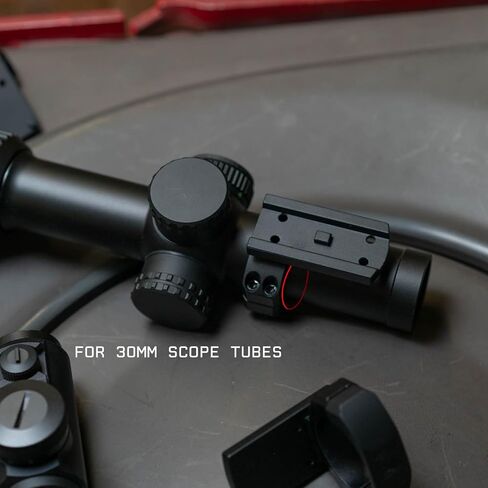 Monstrum Low Profile Piggyback Red Dot Ring Mount for Rifle Scopes | 30 mm | Compatible with Aimpoint Micro T1/T2 Footprint in Saudi Arabia