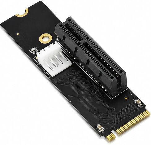 بطاقة Riser NGFF M.2 إلى PCIe X4، ومحول فتحة M Key M.2 إلى PCI Express X4 مع مؤشر حالة LED ومصدر طاقة أفقي بأربعة سنون لأجهزة الكمبيوتر المكتبية الخاصة بجهاز تعدين التشفير in Kuwait