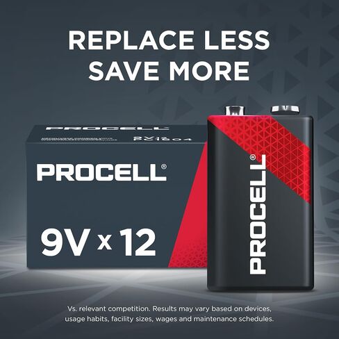 PROCELL 9V Alkaline Batteries for Smoke Detectors, 72 Count Bulk Pack in Kuwait