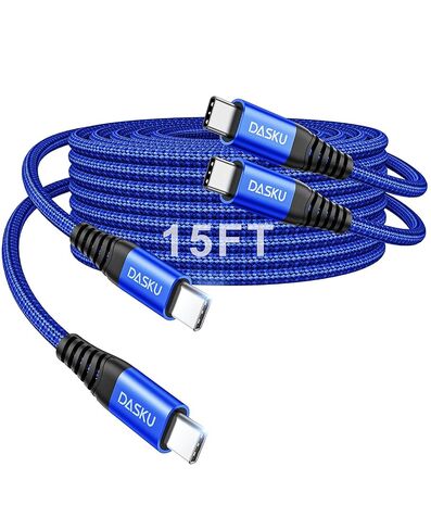 USB to USB C Cable 15FT 1Pack, Extra Long USB C Cable 3A Fast Charging in Kuwait