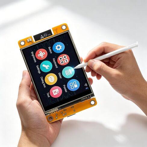 2 Pack ESP32 CYD Cheap Yellow Display, 2.8" Touch Screen Display ESP32-2432S028R, 240×320 TFT LCD, WiFi Bluetooth Dual-Core 240MHz Development Board Compatible with Arduino IDE for IoT DIY in Saudi Arabia