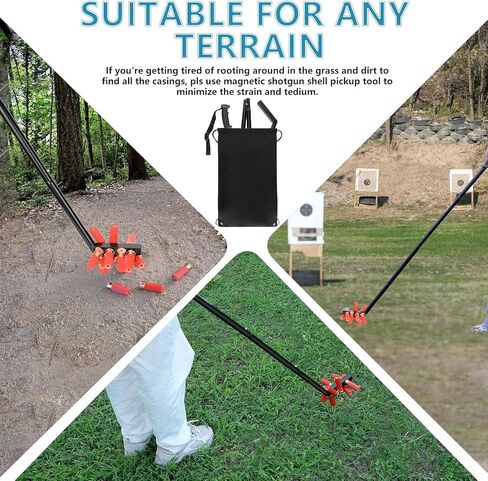 Shotgun Shell Magnetic Pickup Stick,Magnetic Pickup Tool with Carrying Bag,Collapsible Shotgun Shell Pickup Stick in Kuwait