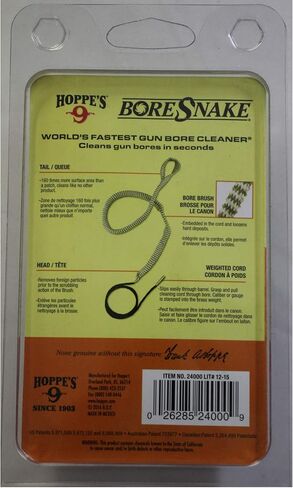 Hoppe's Boresnake .22 Caliber Pistol and Revolver, Clam E/F, Black in Saudi Arabia