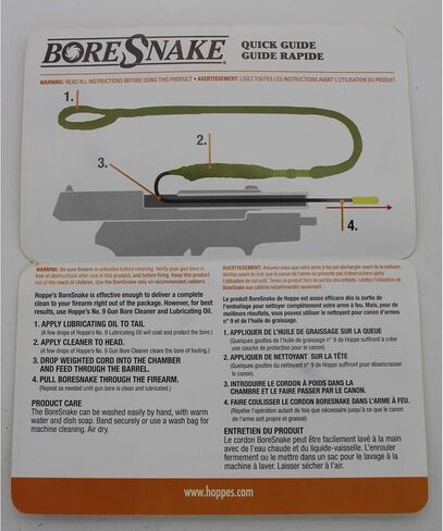 Hoppe's Boresnake .22 Caliber Pistol and Revolver, Clam E/F, Black in Saudi Arabia