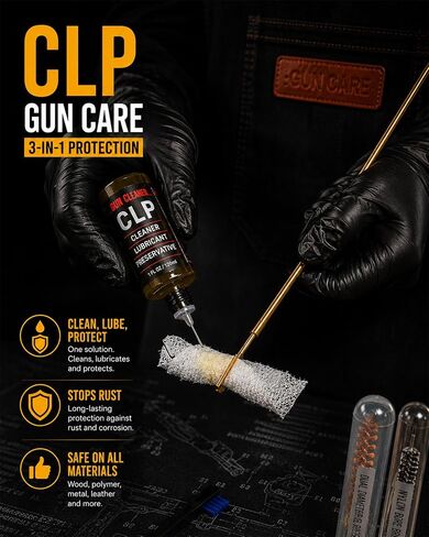 Portable .22 Caliber & 5.56mm Cleaning Kit - Universal Firearm Maintenance Set for .223, .22LR, .22-250 | Includes Precision Needle Oiler, Bronze Brushes, Brass Jags & Compact Storage Pouch in Saudi Arabia