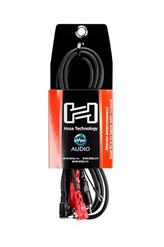 Hosa CRA-202DJ Stereo Interconnect, Dual RCA to Dual Right-Angle RCA with Ground Wire, 6.6 Feet in Saudi Arabia