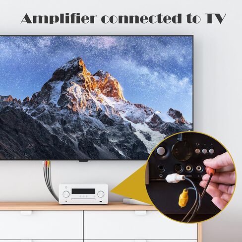3RCA Cable 10Pack 6ft Audio Video Composite 3-Male to 3-Male DVD Cable for TV, VCR, DVD in Kuwait