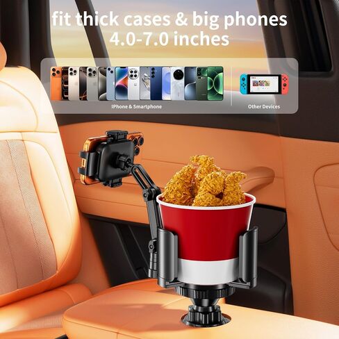 Phone Holders for Your Car, 2 in 1 Cup Holder Phone Mount with Expander in Kuwait