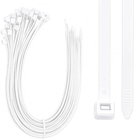50 Pack 48 Inch Large Zip Ties Heavy Duty 200 lbs Tensile Strength Extra Long Cable Ties UV Resistant Outdoor Nylon Ties for Large Bundles in Kuwait