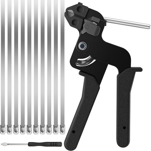 Stainless Steel Cable Ties Gun Kit: 150PCS 11.8" Zip Ties with Cable Tool in Kuwait