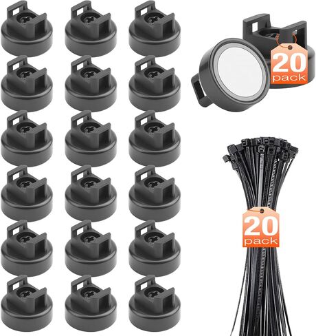 Magnetic Cable Holder, 20mm Zip Tie Mounts, Wire Holder in Kuwait