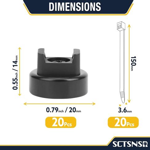 Magnetic Cable Holder, 20mm Zip Tie Mounts, Wire Holder in Kuwait