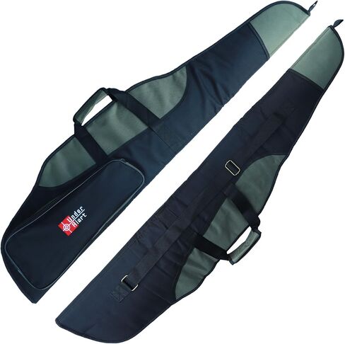 UnderAlert Soft Rifle Case 42/46", Gun Case for Rifle, Single Scoped Rifle Bag, Padded Water-Resistant Gun Bag, Double Zipper, Large Pocket for Hunting & Range Transport, Black/Green in Kuwait