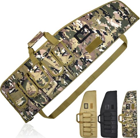 Soft Rifle Case Lightweight Tactical Gun Bag for Scoped Rifles with Accessory Pockets Adjustable Shoulder Strap Available Length in 38 42 Inch in Saudi Arabia