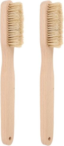 2pcs Bouldering Climbing Brush with Wooden Handle and Natural Bristles for Efficient Chalk and Dirt Removal, Lightweight Design Reaches Tight Corners, for Indoor Climbing in Kuwait