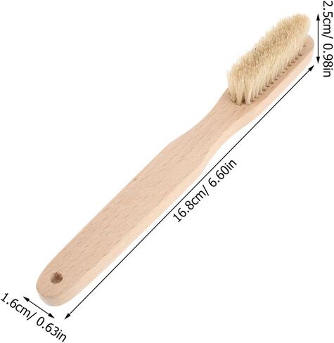 2pcs Bouldering Climbing Brush with Wooden Handle and Natural Bristles for Efficient Chalk and Dirt Removal, Lightweight Design Reaches Tight Corners, for Indoor Climbing in Kuwait