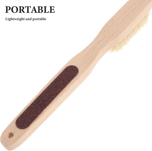 2pcs Bouldering Climbing Brush with Wooden Handle and Natural Bristles for Efficient Chalk and Dirt Removal, Lightweight Design Reaches Tight Corners, for Indoor Climbing in Kuwait