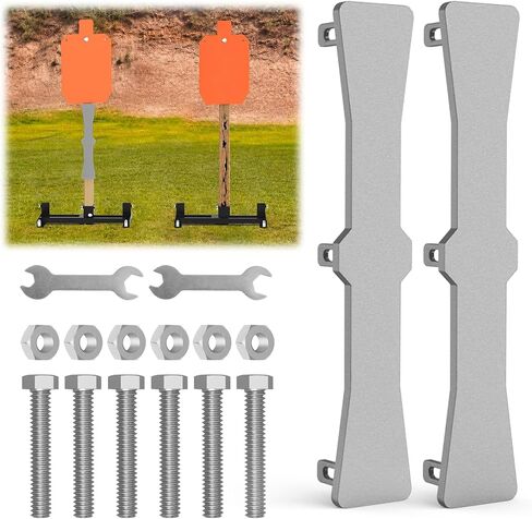 AR500 Steel 2x4 Target Stand Protector, Heavy-Duty Shooting Range Shield, 3/8" Thick Target Stand Armor Plates for 2x4 Wood Post in Saudi Arabia