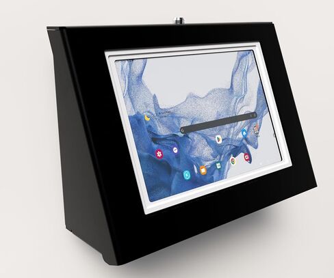 Easy Wall Mount Security Tablet Kiosk for Samsung Galaxy TAB A9+ A11+ 11" Tablet Designed for Integration of USB Hub, Printer, CC Reader & All Your Peripherals (Black) in Kuwait