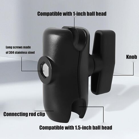 38Mm to 25Mm Ball Head Connector Swivels Clip for Multiple Angled Tablets Display Positioning Adjustable Adapter Arm in Saudi Arabia