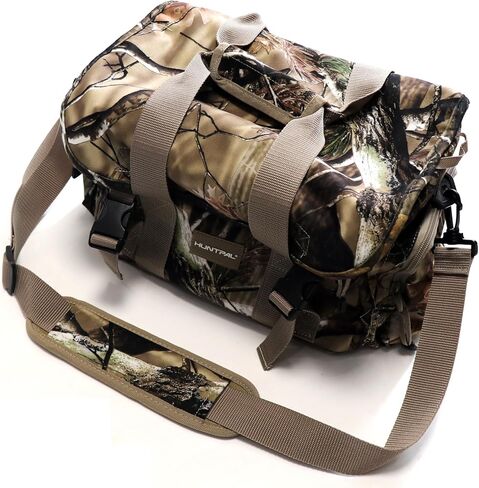 HUNTPAL Hunting Blind Duffle Bag with Insulated Lining, Tactical Shooting Range Bag with Phone Pouch (Waterfowl Camo) in Kuwait