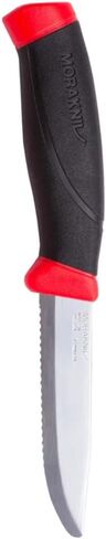 Morakniv Companion Serrated Rescue Knife with Sandvik Stainless Steel Blade, 3.9-Inch,Orange in Saudi Arabia