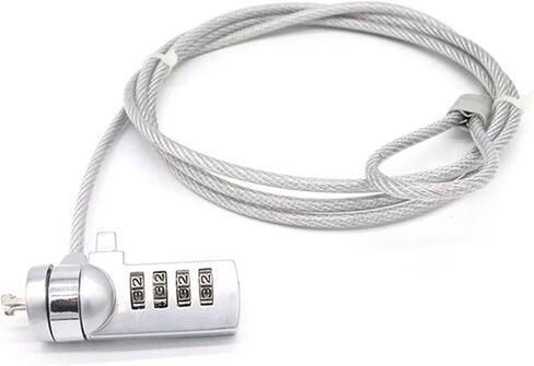 Chain Lock 4 Digit Password Notebook Laptop Computer Security Lock Cable Chain for Laptop Notebook PC Anti-Theft keyless Entry Door Lock in Saudi Arabia