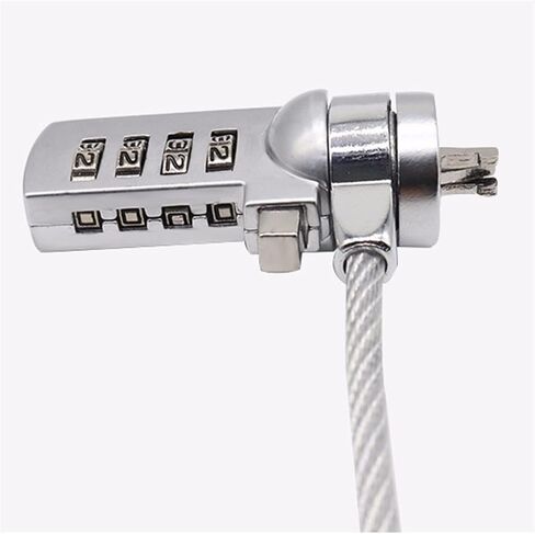 Chain Lock 4 Digit Password Notebook Laptop Computer Security Lock Cable Chain for Laptop Notebook PC Anti-Theft keyless Entry Door Lock in Saudi Arabia