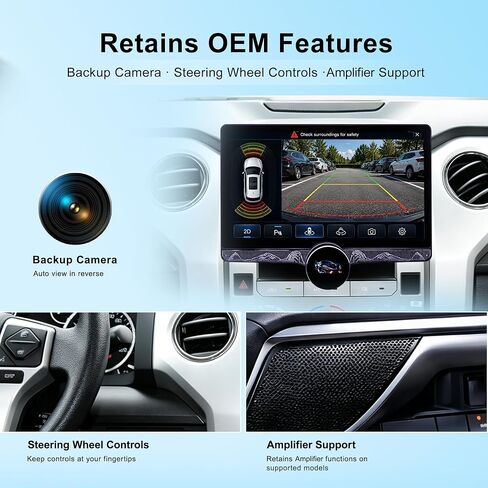 for Toyota Tundra 2014-2021 10.6" Car Stereo Radio Head Unit CarPlay in Saudi Arabia