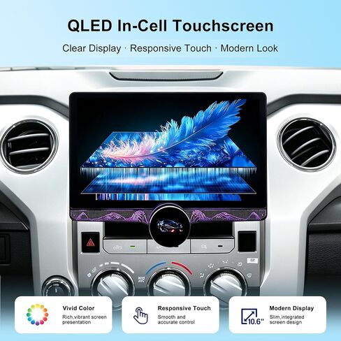 for Toyota Tundra 2014-2021 10.6" Car Stereo Radio Head Unit CarPlay in Saudi Arabia