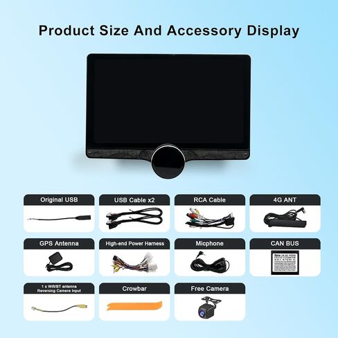 for Toyota Tundra 2014-2021 10.6" Car Stereo Radio Head Unit CarPlay in Saudi Arabia