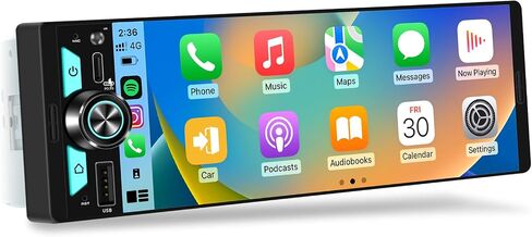Single Din CarPlay Multimedia Receiver: 6.5" Wireless Android Auto Stereo in Kuwait